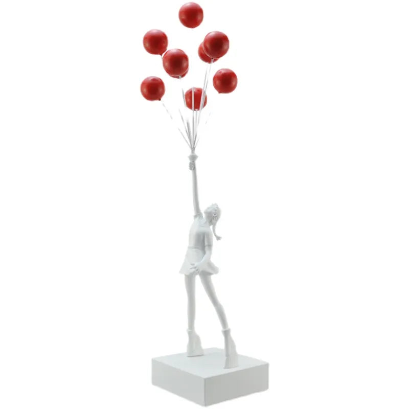 58cm Escultura "chica con globos" Banksy.