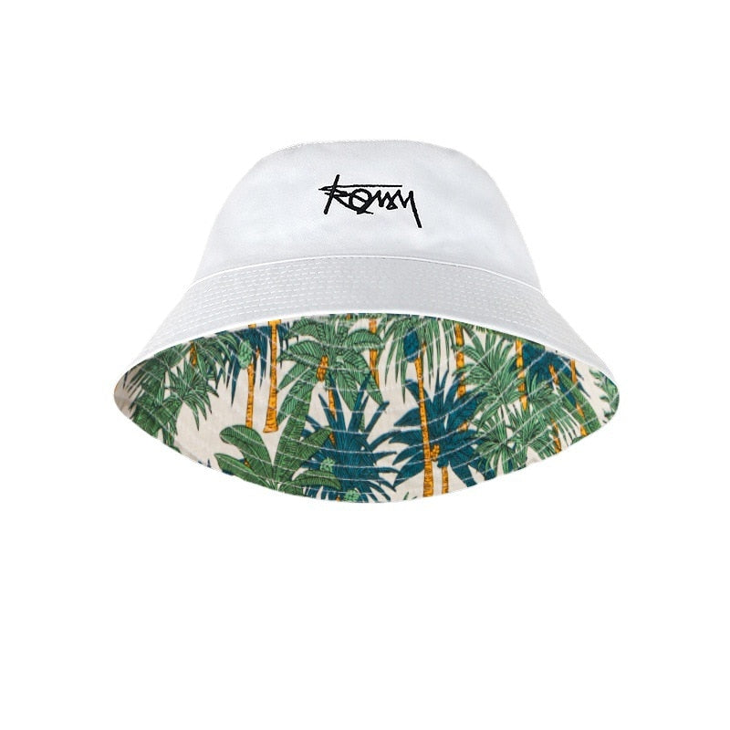 Sombrero de Pescador de Talla Grande para Hombre, Reversible, Estilo Hawaiano.