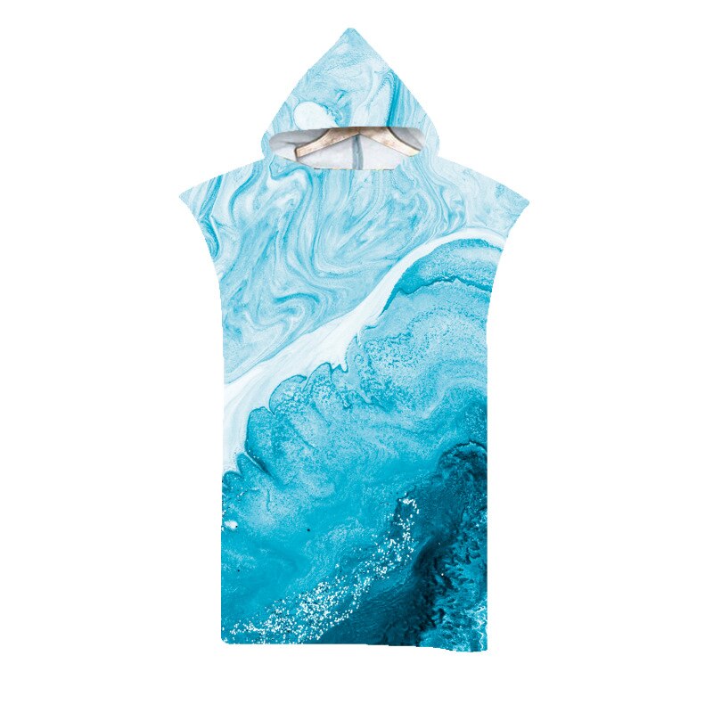 Toalla de playa con capucha de microfibra personalizable para adultos y niños.