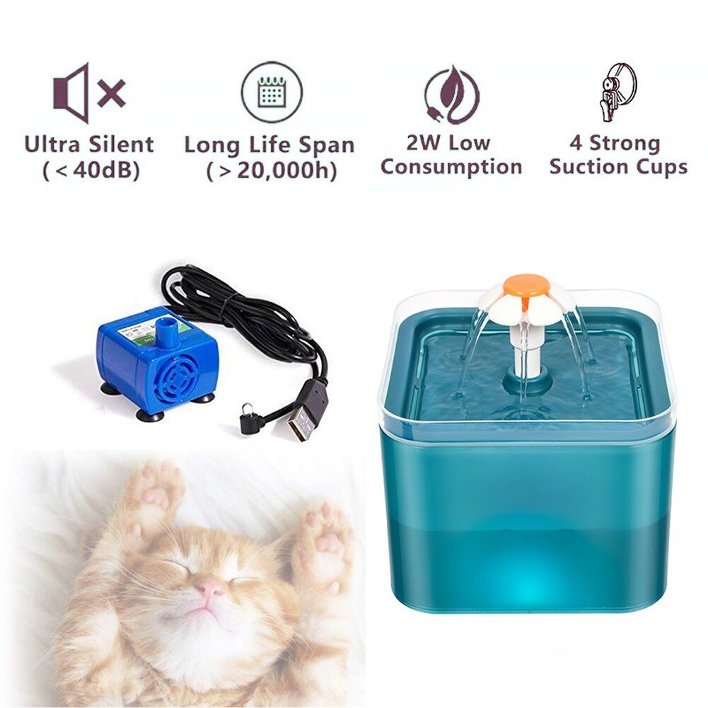 Bebedero Automático para Gatos con Iluminación LED